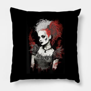 Resist Normality - Beautiful Girl and Roses Pillow