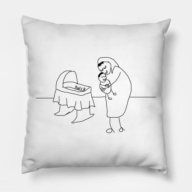 Sleepy little boy by BN18 Pillow by JD by BN18 