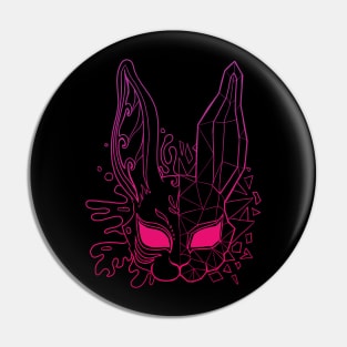 polygon bunny mask Pin