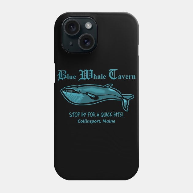 Dark Shadows Blue Whale Tavern Phone Case by Bigfinz