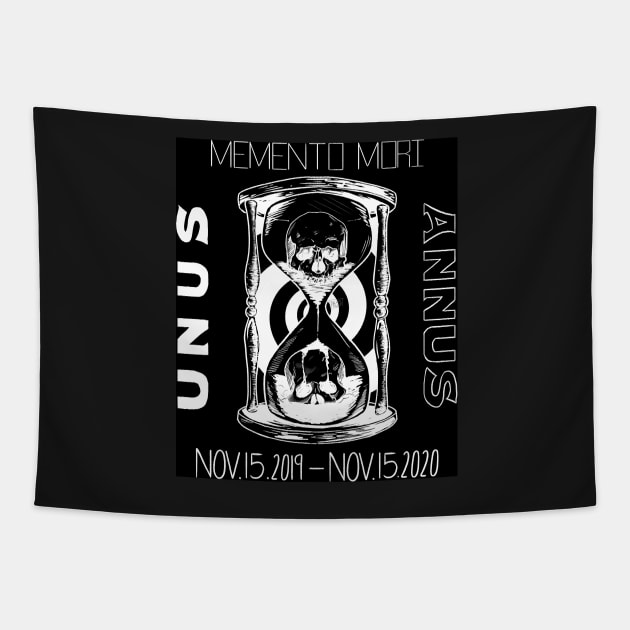 Memento Mori - Unus Annus (Inverted) Tapestry by AussieDrawzz