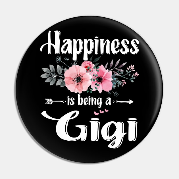 Happiness Is Being A Gigi Mother's Day Gift Pin by flandyglot