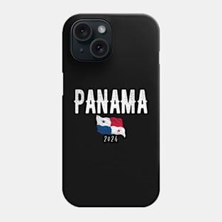 Panama Souvenir 2024 Trip Vacation Fun Matching Travel Flag Design. Phone Case