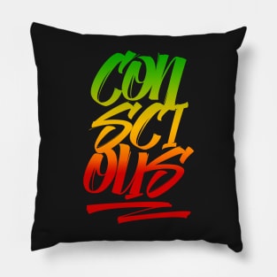 Conscious Rasta Colors Reggae Pillow