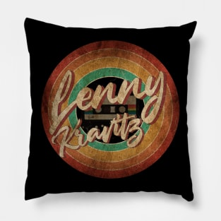 Lenny Kravitz Vintage Circle Art Pillow