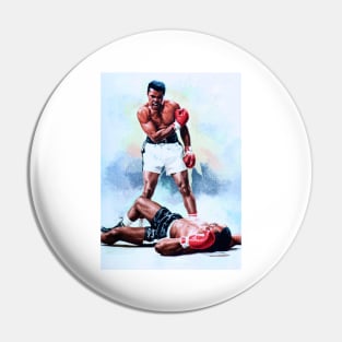 Muhammad Ali Knocking Out Sonny Liston Pin