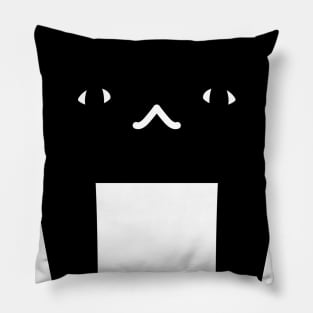 Black Cute Cartoon Cat Pillow