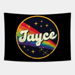 Jayce // Rainbow In Space Vintage Grunge-Style Tapestry