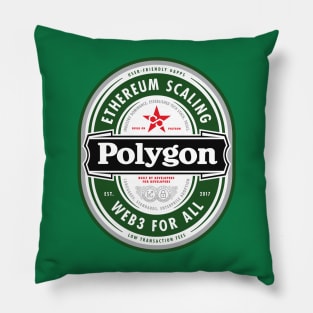 Polygon Beer Label Pillow