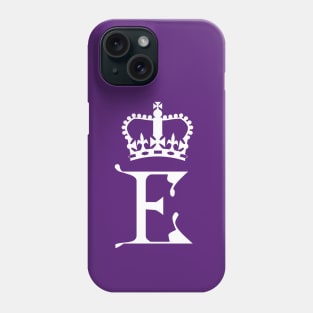 Queen Elizabeth Monogram with Crown Phone Case