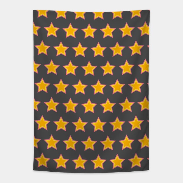 Abner | Choco Stars Pattern Tapestry by jeeneecraftz