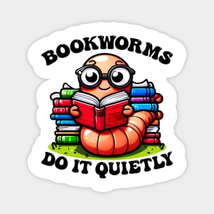 Whimsical Bookworm Decoration - Perfect Gift for Readers & Literary Enthusiasts Magnet