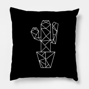 Cactus vase - Cactus Geometric - Geometric Art Pillow