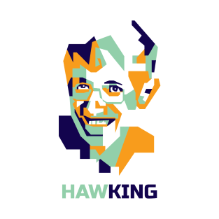 Hawking in WPAP Popart T-Shirt