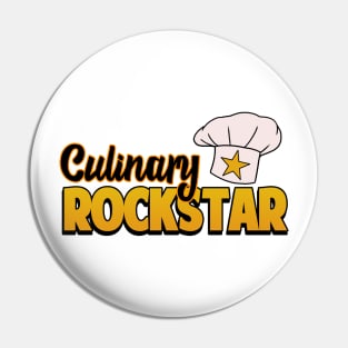 Chef Gift Culinary Rockstar Chefs Hat Cooking Pin