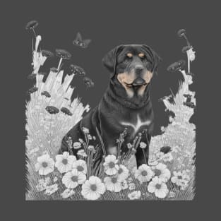 Rottweiler Power - Fierce and Fearless Guardian T-Shirt