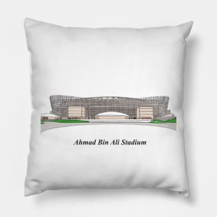 Sketching of Stadium Qatar Pillow