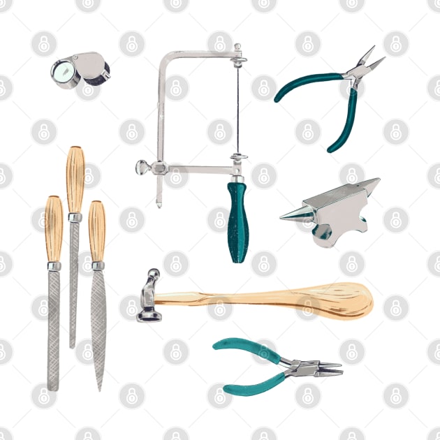 Metalsmith tools of the trade by NewBranchStudio