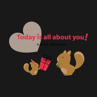 Cute Squirrel birthday gifts T-Shirt