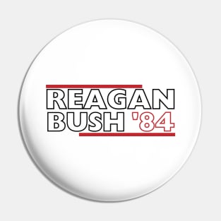 Reagan Bush '84. Funny Phrase, Presidential Campaign 1984 Pin