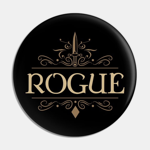 Rogue Character Class Tabletop RPG Pin by dungeonarsenal