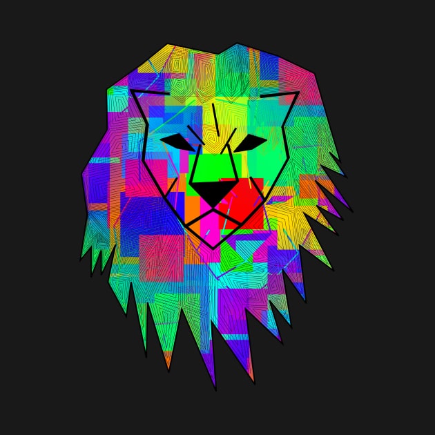 Colorful Lion by Shrenk