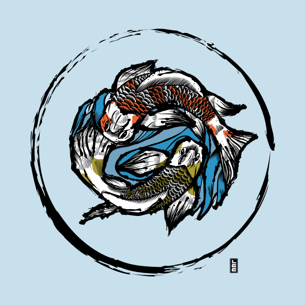 Koi Fish Shirt by Nocturtle