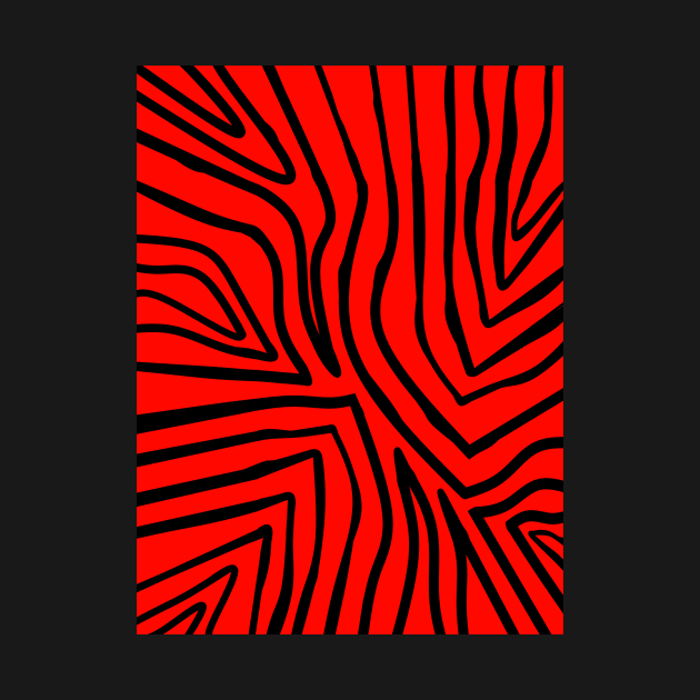 RED Zebra Stripes by SartorisArt1