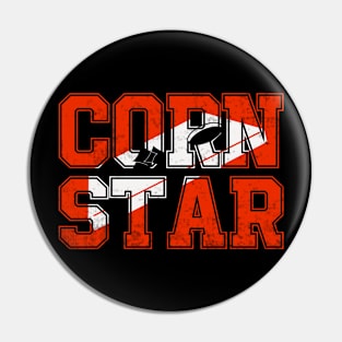 Corn Star Funny Cornhole Player Pin
