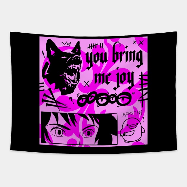 You Bring Me Joy Tapestry by ArtbyCorey