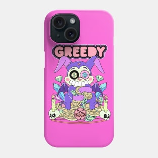 Cute Kawaii Mammon Greedy Money Pastel Bubble Goth Art Phone Case