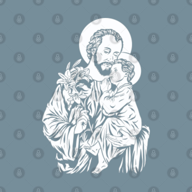 Disover Joseph and Baby Jesus - Catholic - T-Shirt