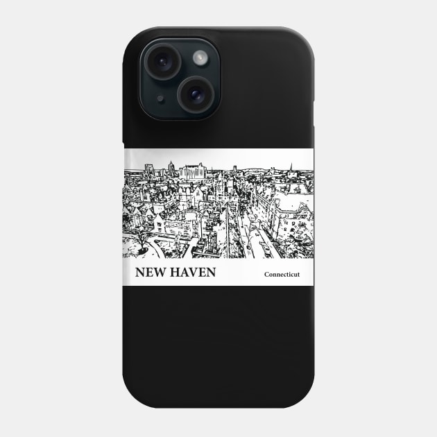 New Haven Connecticut Phone Case by Lakeric