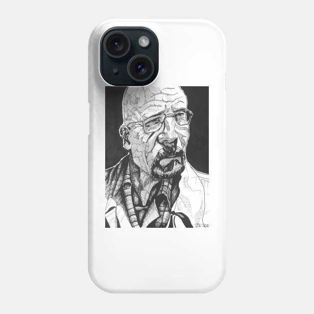 Breaking Bad "Ozymandias" Walter White portrait (original) Phone Case by StagArtStudios