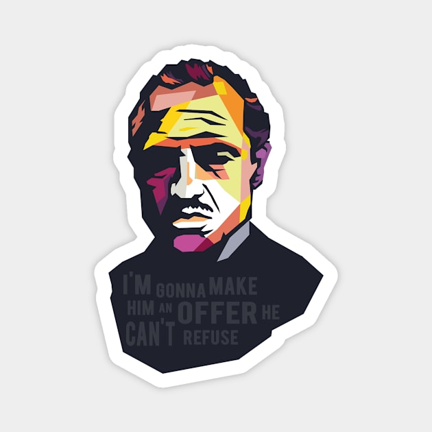 The Godfather T-Shirt Magnet by RobyL