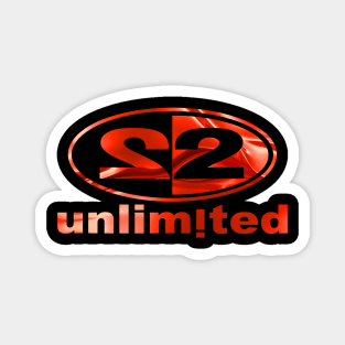 2 UNLIMITED - Red edition dance music 90s Magnet