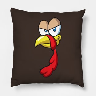Thanksgiving Funny Turkey Face Pillow