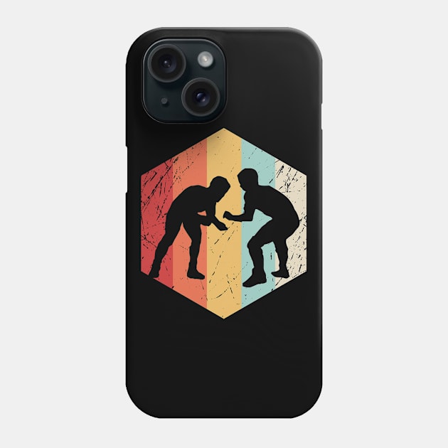 Wrestling Retro Distressed Phone Case by anupasi