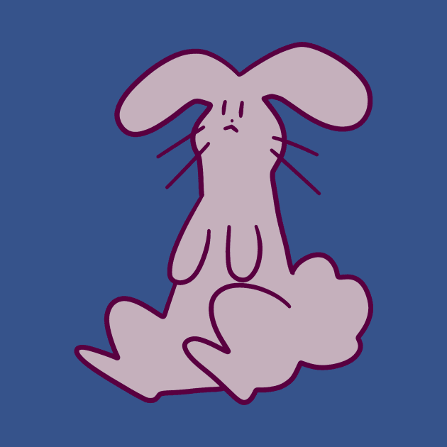 Purple Gray Bunny by saradaboru