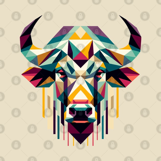 Bold Spirit - Buffalo Geometry by The Tee Bizarre