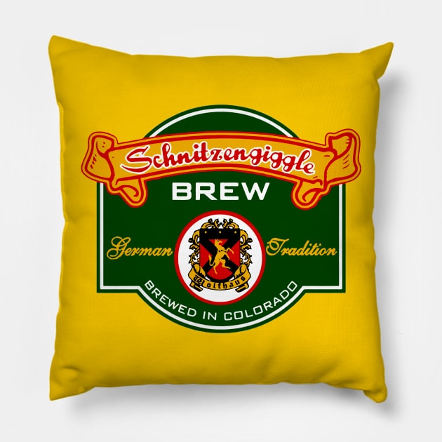 Schnitzengiggle Brew Pillow by thedeuce