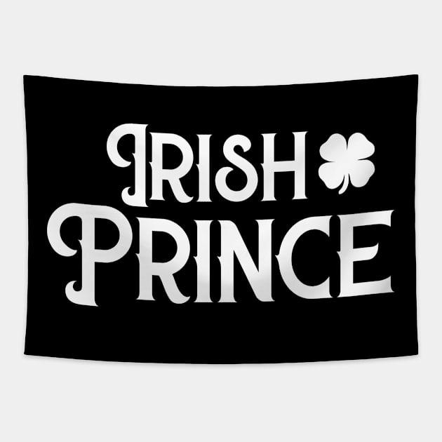 Irish Prince Funny St Patricks Day Tapestry by trendingoriginals