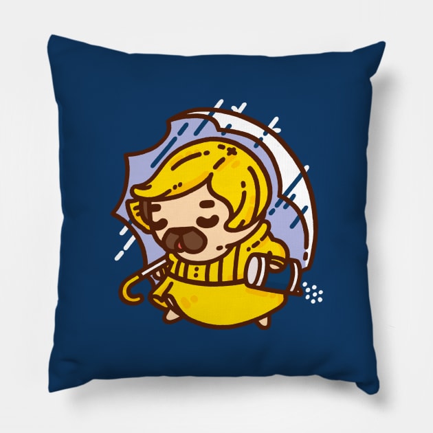 Salt Girl Puglie Pillow by Puglie Pug 