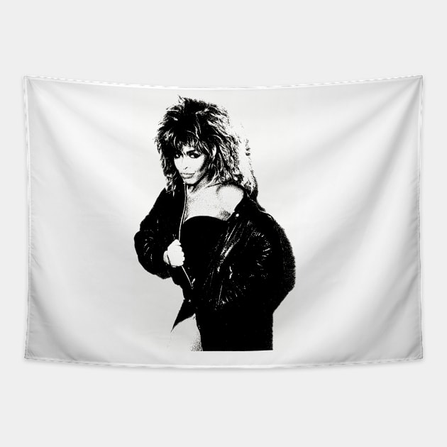 Vintage Tina turner Rock Tapestry by jadul499