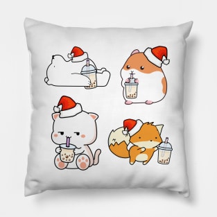 Christmas Sticker Bundle 3 Pillow