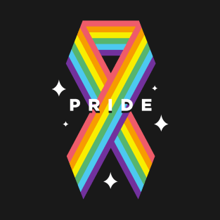 Gay Pride Ribbon, Support the Cause, Spread Awareness T-Shirt