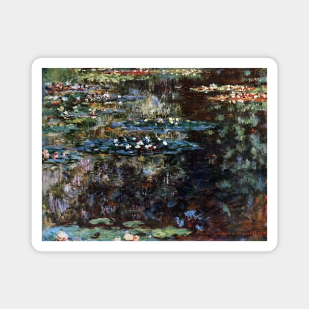 Waterlilies by Claude Monet Magnet by MasterpieceCafe