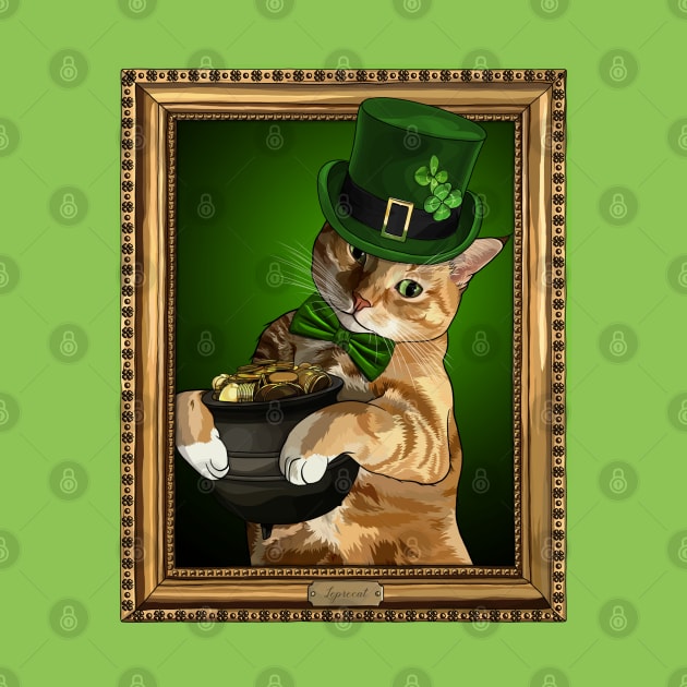 Saint Patricks Day Leprecat with Pot of Gold by CarleahUnique