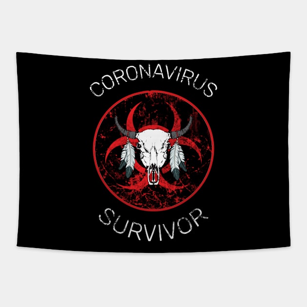 Coronavirus Survivor Tapestry by Carrie T Designs