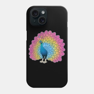 Pansexual Pride Peacock Phone Case